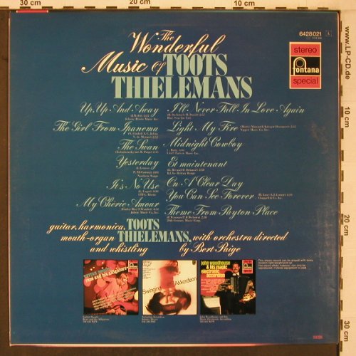 Thielemans,Toots: The Wonderful Music of, Fontana(6428 021), D,  - LP - X7024 - 9,00 Euro