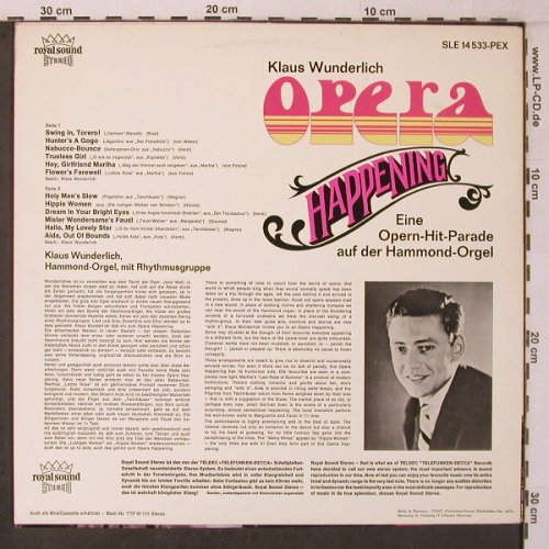 Wunderlich,Klaus: Opera Happening, Telefunken(SLE 14 533-PEX), D,  - LP - X7155 - 9,00 Euro
