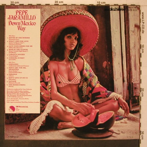 Jaramillo,Pepe: Down Mexico Way, EMI (TWOX 1067), UK, 1977 Typ: LP Best.-Nr.: X7502 Preis: 9,00 Euro