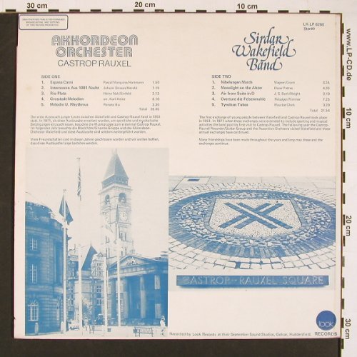 Akkordeon Orchester Castrop Rauxel: Sidar Wakefield Band, look Records (LK-lp 6260), UK, +7", 1971 Typ: LP Best.-Nr.: X8390 Preis: 9,00 Euro