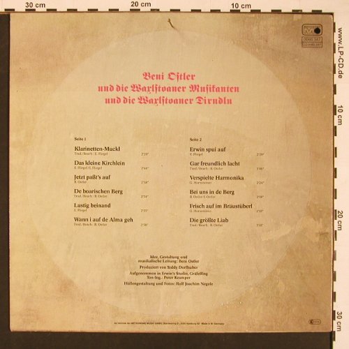 Ostler,Beni & Waxlstoana Musikanten: Same, Metronome (0060.347), D, 1980 Typ: LP Best.-Nr.: X8497 Preis: 7,50 Euro