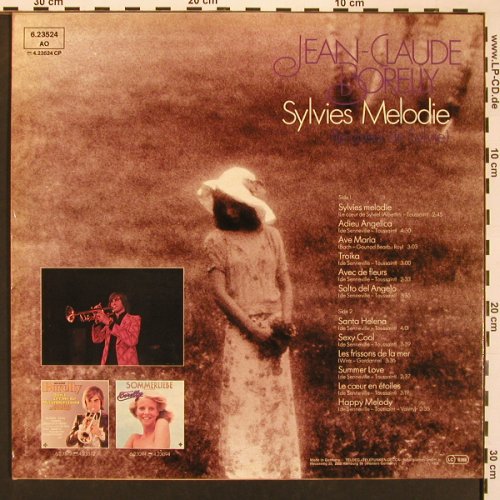 Borelly,Jean-Claude: Sylvies Melodie, Telefunken (6.23524 AO), D, 1978 Typ: LP Best.-Nr.: X8594 Preis: 7,50 Euro