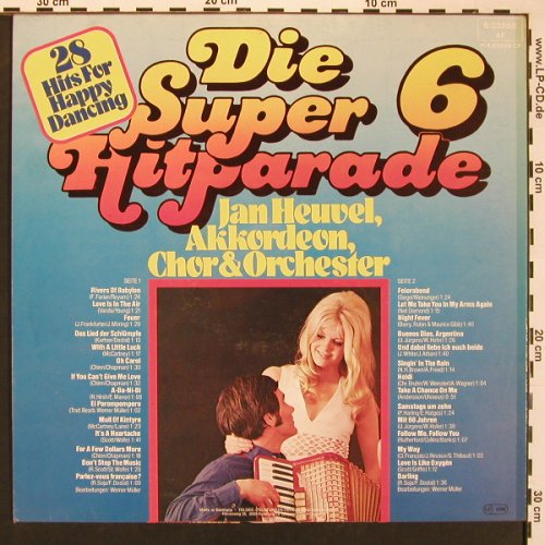Heuvel,Jan: Die Super Hitparade 6, Telefunken (6.23568 AF), D, 1978 Typ: LP Best.-Nr.: X8597 Preis: 5,00 Euro