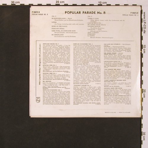 V.A.Popular Parade No.8: 14 Tr., vg+/vg+,spielt gut, Philips (P 10075 R), NL Typ: 10" Best.-Nr.: X8709 Preis: 4,00 Euro
