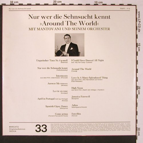 Mantovani & sein Orchester: Nur wer die Sehnsucht kennt, Decca Sonderaufl.(75977-P13), D,  - LP - X8901 - 9,00 Euro