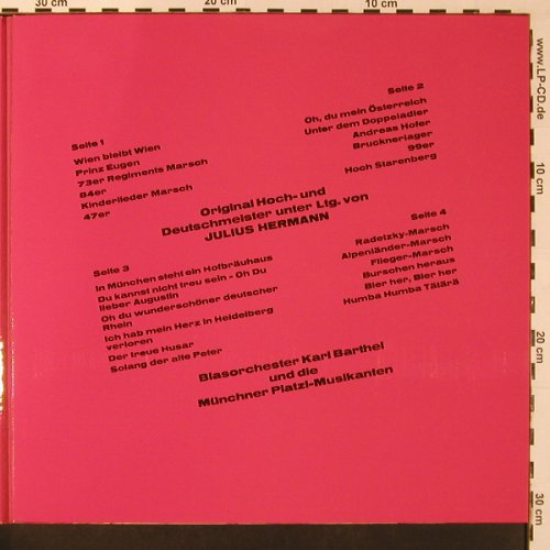 Blasochester Karl Barthel...: Das grosse Platz Konzert, Foc, Bellaphon (BLS 5507), D Typ: 2LP Best.-Nr.: X8906 Preis: 9,00 Euro
