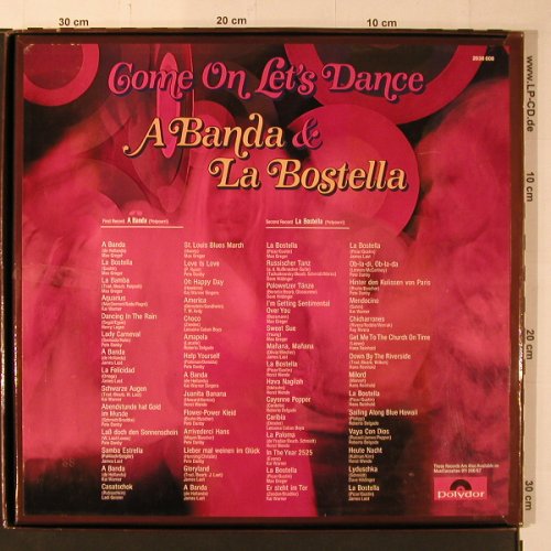 V.A.Come On Let's Dance A Banda: Bostella, Kai Warner, Max Greger.., Polydor, Box (2638 008), D, 56Tr., 1969 Typ: 2LP Best.-Nr.: X8941 Preis: 9,50 Euro