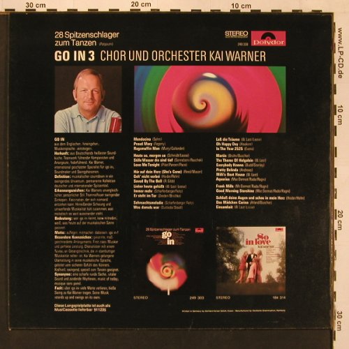 Warner,Kai mit Chor und Orch.: Go In, 28 Spitzen Schl...Folge 3, Polydor (249 399), D, vg+/m-, 1969 Typ: LP Best.-Nr.: X9037 Preis: 5,00 Euro