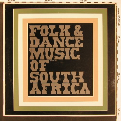 Berg,Danie & his Orchestra: The Folk & Dance M.o South Africa, Gallotone (GALP 1358),  Typ: LP Best.-Nr.: X9409 Preis: 9,00 Euro