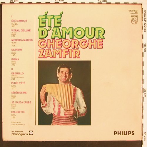 Zamfir,Gheorge: Ete d'Amour, Philips(9120 122), D, 1976 - LP - X9411 - 5,00 Euro