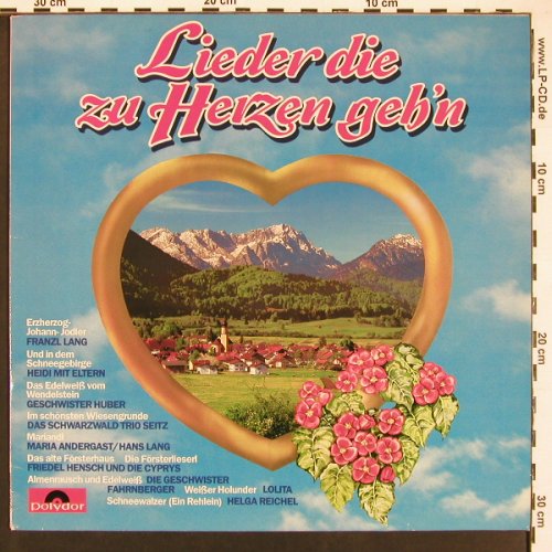 V.A.Lieder die zu Herzen gehen': Helga Reichel ...Trio Seitz, Polydor (819 554), D Typ: LP Best.-Nr.: X9444 Preis: 6,00 Euro