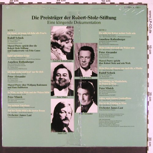 V.A.Die Preisträger d.Robert-Stolz: Stiftung,Eine klingende Dokumtation, S-R (31 100 1), D, FS-New Typ: LP Best.-Nr.: X9447 Preis: 14,00 Euro