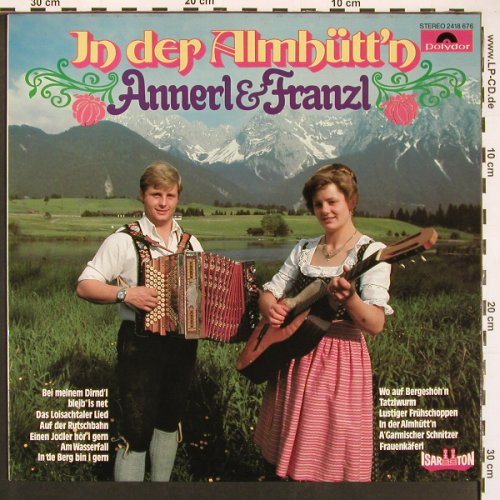 Annerl & Franzl: In der Almhütt'n, Polydor(2418 676), D, 1979 - LP - X9450 - 7,50 Euro