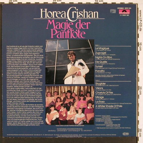 Horea Crishan: Magie der Panflöte, Polydor (2372 161), D, 1982 Typ: LP Best.-Nr.: X9460 Preis: 6,00 Euro