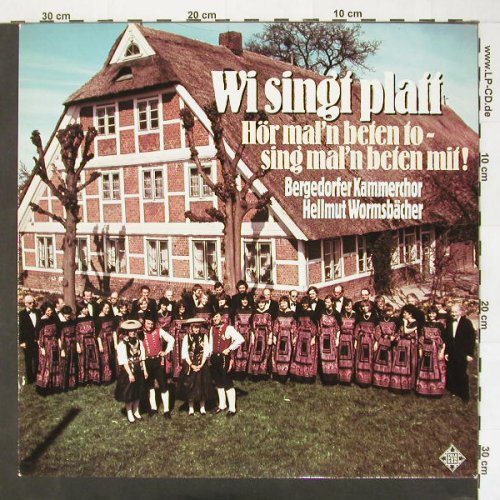 Bergedorfer Kammerchor: Wi singt platt-Hellmut Wormsbächer, Telefunken(6.25109 AS), D, 1982 - LP - X9792 - 7,50 Euro