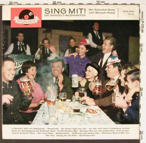 Bierzelt-Musikanten: Sing Mit !, Polydor (46553 LPHM), D, 1962 Typ: LP Best.-Nr.: X9797 Preis: 12,50 Euro