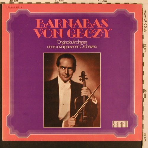 von Geczy,Barnabas: Originalaufn. e. unverg. Künstlers, Kristall (C 046-28 538 M), D, Mono Typ: LP Best.-Nr.: X9817 Preis: 7,50 Euro