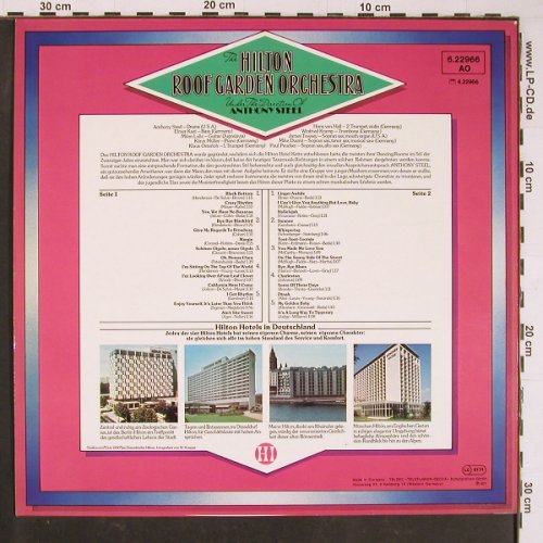 Hilton Roof Garden Orch.-A.Steel: On The Sunny Side Of The Street, Decca (6.22966 AO), D, 1977 Typ: LP Best.-Nr.: Y1064 Preis: 7,50 Euro