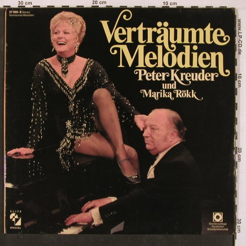 Kreuder,Peter und Marika Rökk: Verträumte Melodien, Foc, Elite (27 005-8), D, Club.Ed Typ: 2LP Best.-Nr.: Y1354 Preis: 9,00 Euro