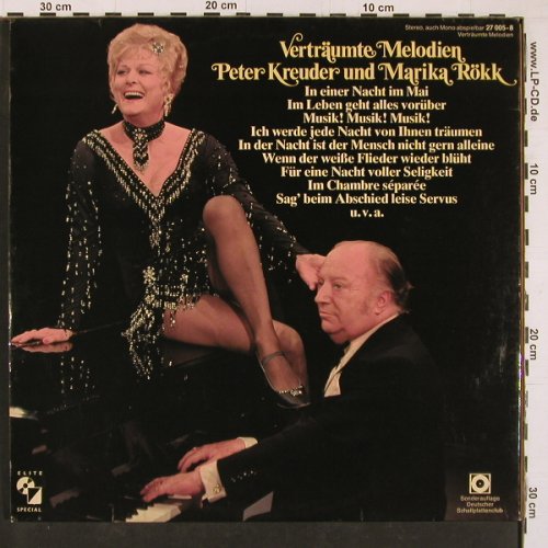 Kreuder,Peter und Marika Rökk: Verträumte Melodien, Foc, Elite(27 005-8), D, Club.Ed,  - 2LP - Y1354 - 9,00 Euro