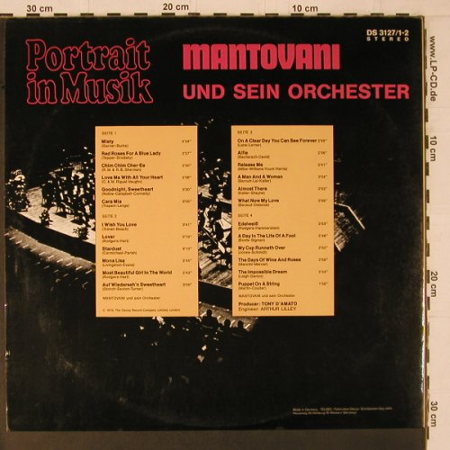 Mantovani & Sein Orchester: Portrait in Musik, Decca(DS 3127/1-2), D, 1971 - 2LP - Y1562 - 12,50 Euro