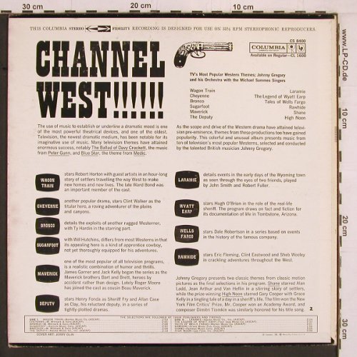 Gregory,Johnny - Channel West: Popular TV Western Themes, Columbia (CS 8400), US Typ: LP Best.-Nr.: Y1949 Preis: 5,00 Euro