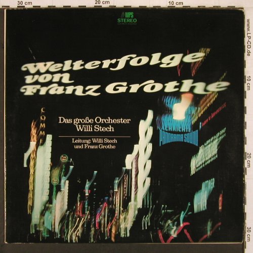 Grothe,Franz: Welterfolge von, Orch.Willi Stech, MPS (14270 ST), D, 1970 Typ: LP Best.-Nr.: Y2175 Preis: 9,00 Euro