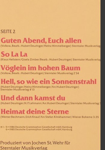 Stern,Gisela: Lieder meiner Heimat, Polydor(829 170-1), D, 1986 - LP - Y2218 - 6,00 Euro
