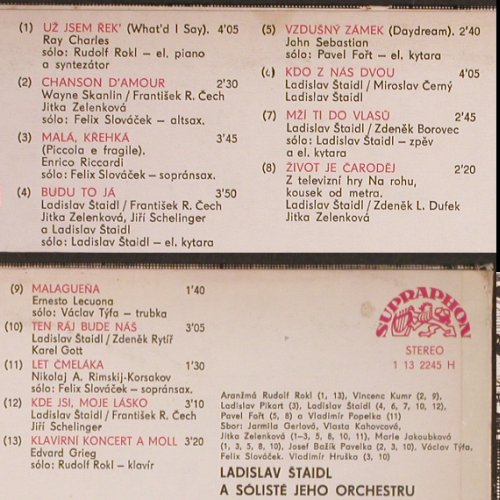Staidl,Ladislav a soliste & Orch.: Muzikoterapie, Supraphon(1 13 2245 H), CZ, 1977 - LP - Y2458 - 6,00 Euro