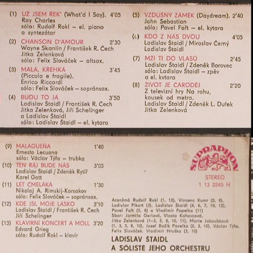 Staidl,Ladislav-a soliste jeho Orch: Muzikoterapie, Supraphon(1 13 2245 H), CZ, 1977 - LP - Y2458 - 6,00 Euro