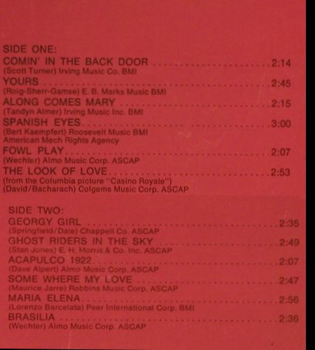Wechter,Julius & Baja Marimba Band: Greatest, Foc, AM,Promo (SP 4248), US Typ: LP Best.-Nr.: Y2480 Preis: 9,00 Euro