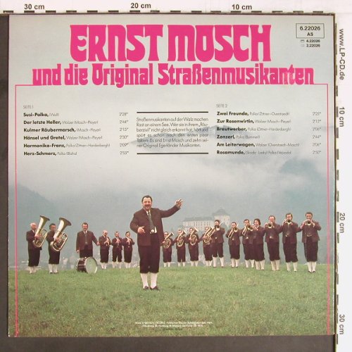 Mosch,Ernst & Orig.Strassenmusikant: Rosamunde 2, Telefunken(6.22026 AS), D, 1975 - LP - Y2681 - 7,50 Euro