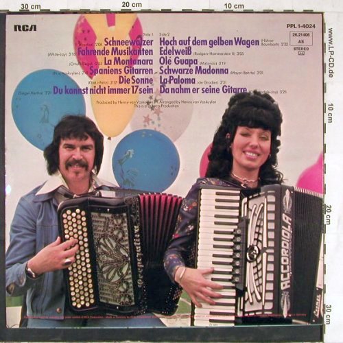 Kirmesmusikanten: Lustige Kirmesmusikanten, RCA (26.21 406 AS), D, 1974 Typ: LP Best.-Nr.: Y2687 Preis: 7,50 Euro