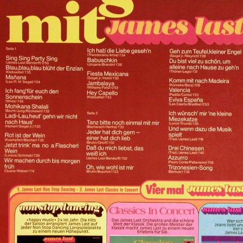 Last,James: Sing mit, Polydor(2371 358), D, 1973 - LP - Y2722 - 6,00 Euro