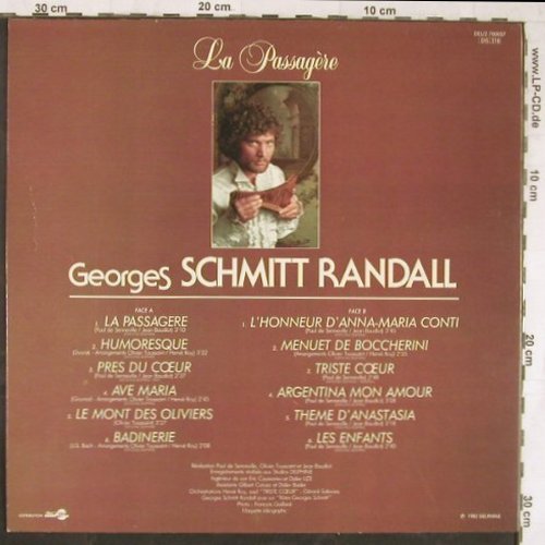 Schmitt Randall,George: La Passagere, Delphine(700057), F, 1982 - LP - Y2823 - 6,00 Euro