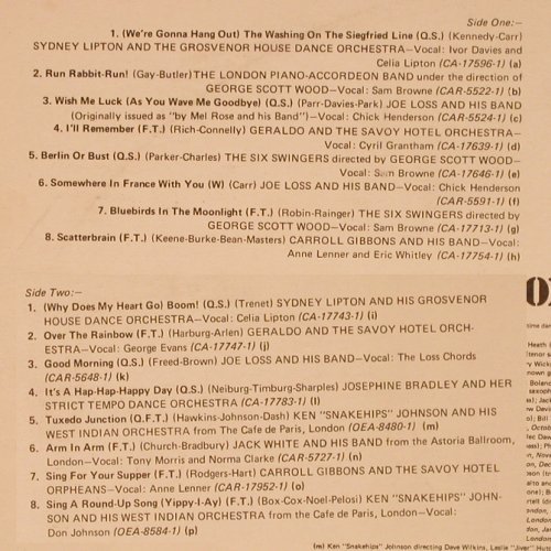 V.A.Great British Dance Bands 39-40: Hits Of World War II, World Records (SH 343), UK Typ: LP Best.-Nr.: Y288 Preis: 9,00 Euro