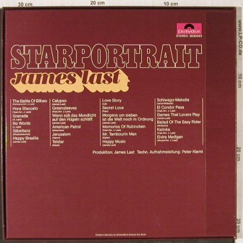 Last,James: Starportrait, Box, Polydor(2630 043), D, 1971 - 2LP - Y2916 - 7,50 Euro