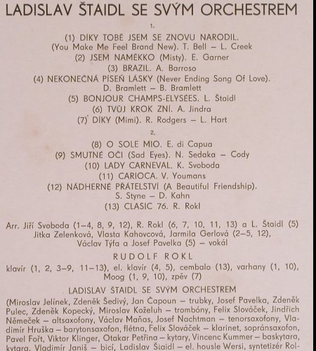Rokl,Rudolf - Ladislav Staidl: Diky Tobe jsem se znovu narodil, Supraphon (1 13 1985), CZ, 1975 Typ: LP Best.-Nr.: Y2953 Preis: 6,00 Euro