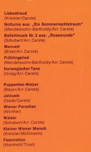 Carste,Hans & sein gr.Streichorch.: Zwischen Tag und Traum,Folge 7, Polydor (2371 058), D, 1970 Typ: LP Best.-Nr.: Y2978 Preis: 7,50 Euro
