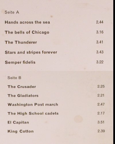 American Military Band: Sousa-Maersche,Cpt.Wayne Thompson, Elite (SOLP-351), D Typ: LP Best.-Nr.: Y3017 Preis: 7,50 Euro