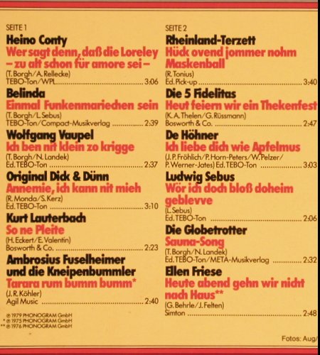 V.A.Alaaf und Helau: Heino Conty...AmbrosiusFuselheimer, Philips(6623 139), D, Foc, 1979 - 2LP - Y3034 - 7,50 Euro
