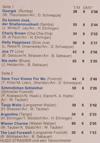 Strasser,Hugo & Tanz-Orch.: Die Tanzplatte des Jahres 76/77, EMI(062-31 825), D, 1976 - LP - Y3106 - 6,00 Euro