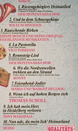 V.A.Goldene Heimatklänge: Gitti und Erica, Heidi...Heino, K-tel (TG 1195), D Typ: LP Best.-Nr.: Y3142 Preis: 6,00 Euro