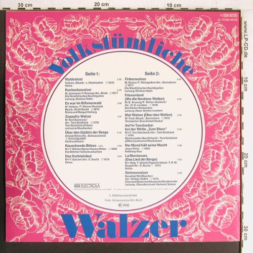 V.A.Volkstümliche Walzer: Heino...Chor&Stabsmusikkorps d.BW, HörZu (054-45 115), D Typ: LP Best.-Nr.: Y3202 Preis: 7,50 Euro