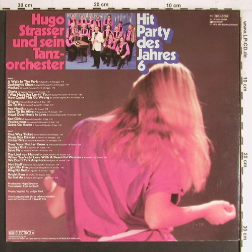 Strasser,Hugo & Tanz-Orch.: Hit Party des Jahres 6, HörZu(066-45 694), D, 1979 - LP - Y3209 - 6,00 Euro