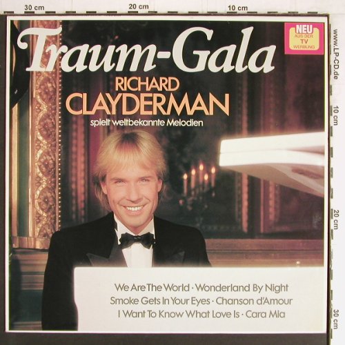 Clayderman,Richard: Traum-Gala, Teldec (6.26386 BU), D, 1986 Typ: LP Best.-Nr.: Y3220 Preis: 5,00 Euro