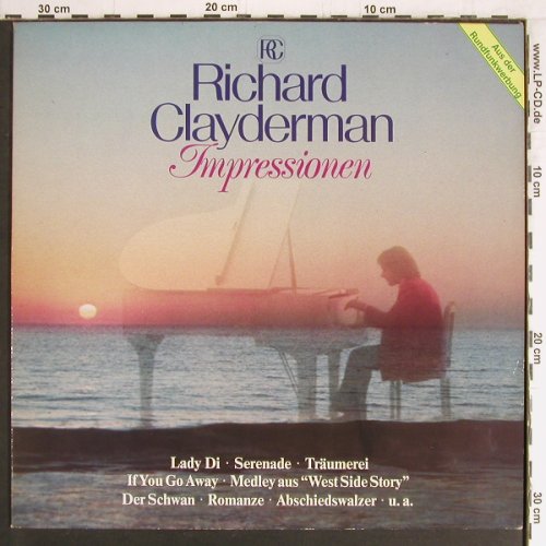 Clayderman,Richard: Impressionen, Teldec (6.25105 AO), D, 1982 Typ: LP Best.-Nr.: Y3225 Preis: 7,50 Euro