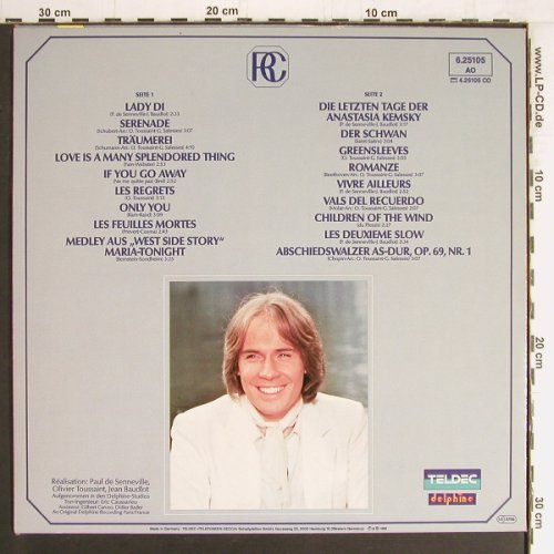 Clayderman,Richard: Impressionen, Teldec (6.25105 AO), D, 1982 Typ: LP Best.-Nr.: Y3225 Preis: 7,50 Euro