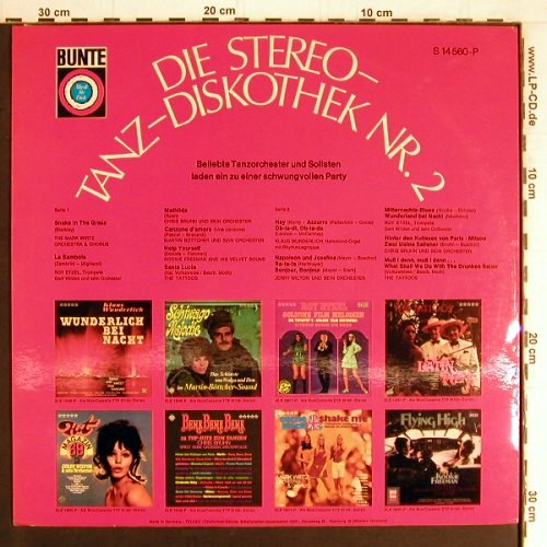 V.A.Die Stereo-Tanz-Diskothek Nr.2: Mark Wirtz.. Tattoos, Foc, Telefunken,Promo-Stol (S 14 560-P), D Typ: LP Best.-Nr.: Y3228 Preis: 6,00 Euro