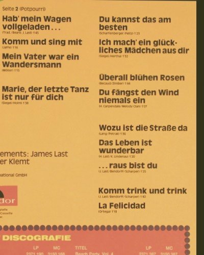 Last,James: Sing mit 3, Polydor(2371 542), D, 1975 - LP - Y3259 - 7,50 Euro